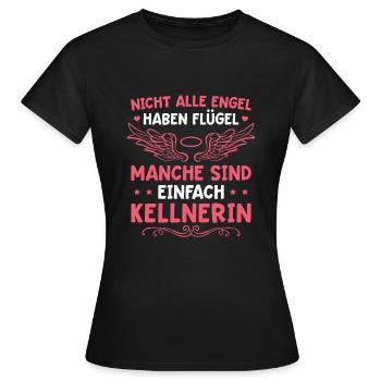 Seriererin Gastronomie Kellnerin - Frauen T-Shirt - Schwarz - Vorne - AI Model Female 172 dark (172cm)