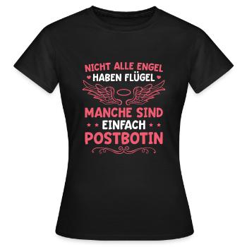 Post Briefträgerin Postbotin - Frauen T-Shirt - Schwarz - Vorne - AI Model Female 172 dark (172cm)