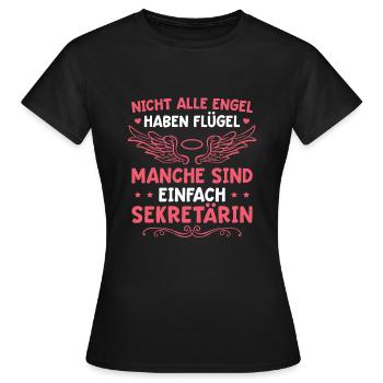 Assistenz Büro Sekretärin Geschenk - Frauen T-Shirt - Schwarz - Vorne - AI Model Female 172 dark (172cm)