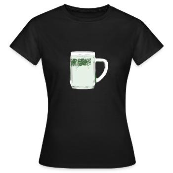 Spritzer - Frauen T-Shirt - Schwarz - Vorne - AI Model Female 172 dark (172cm)