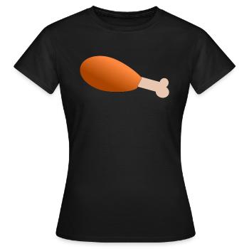Drumstick - Frauen T-Shirt - Schwarz - Vorne - AI Model Female 172 dark (172cm)