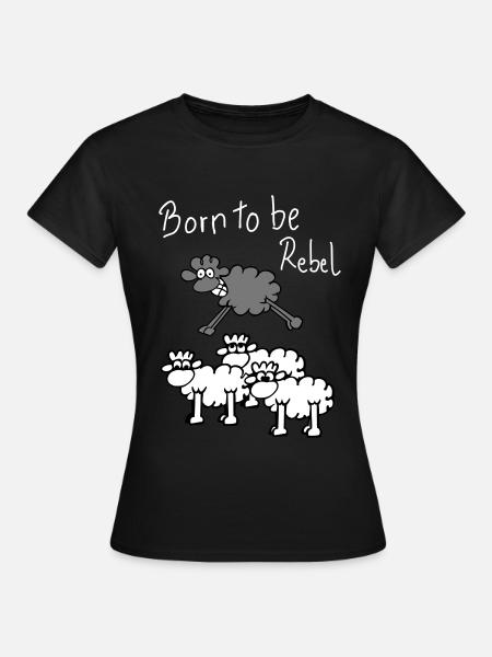 moutons rebelles - T-shirt Femme - noir