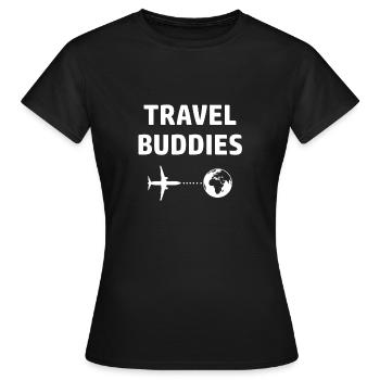 Compagnons de voyage Partenaire de voyagelook Reisen - T-shirt Femme - noir - Devant - AI Model Female 172 dark (172cm)