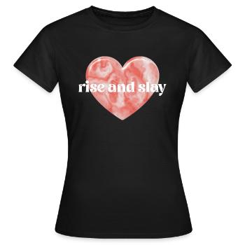 Lever et tuer - T-shirt Femme - noir - Devant - AI Model Female 172 dark (172cm)