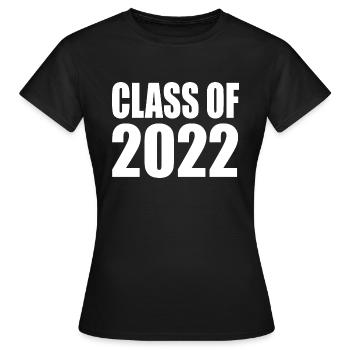 Class of 2022 - Women's T-Shirt - black - Front - AI Model Female 172 dark (172cm)