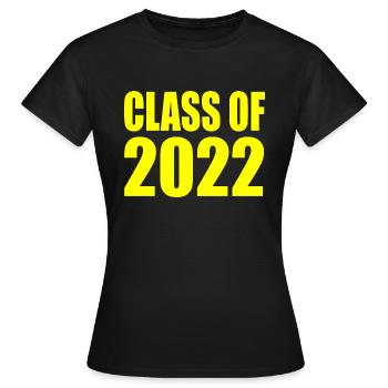 Class of 2022 - Women's T-Shirt - black - Front - AI Model Female 172 dark (172cm)