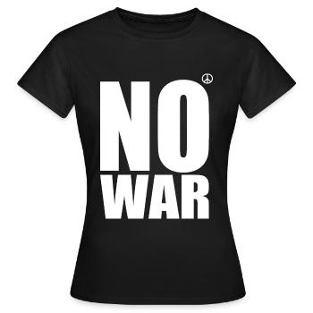 No war - Frauen T-Shirt - Schwarz - Vorne - AI Model Female 172 dark (172cm)