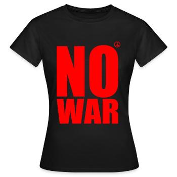 No war - T-shirt Femme - noir - Devant - AI Model Female 172 dark (172cm)