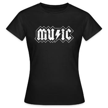 musique - T-shirt Femme - noir - Devant - AI Model Female 172 dark (172cm)