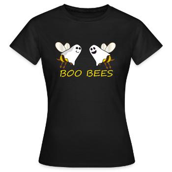 Boo Bees Halloween Ghosts Bees - Women's T-Shirt - black - Front - AI Model Female 172 dark (172cm)