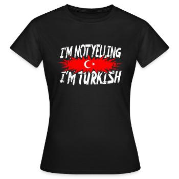 Je ne crie pas que je suis turc - T-shirt Femme - noir - Devant - AI Model Female 172 dark (172cm)
