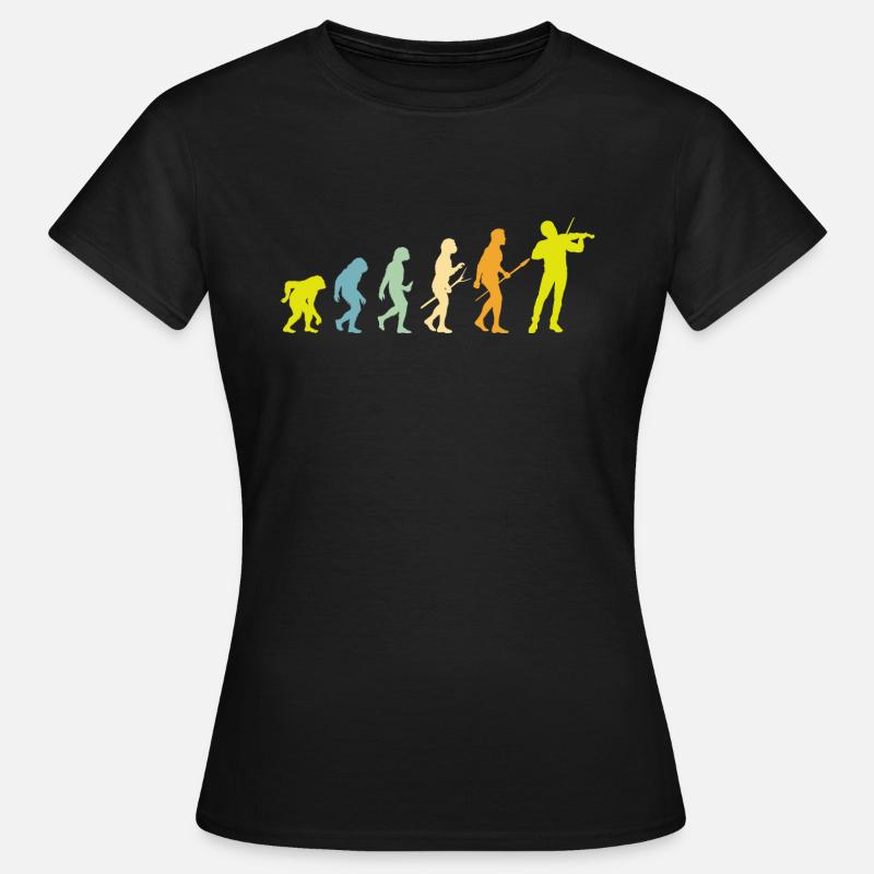 Violon Evolution violon violon cadeau violon - T-shirt Femme - noir
