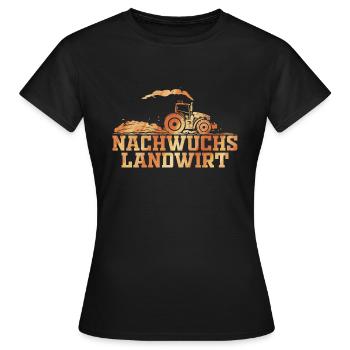 Nachwuchs Landwirt - Frauen T-Shirt - Schwarz - Vorne - AI Model Female 172 dark (172cm)