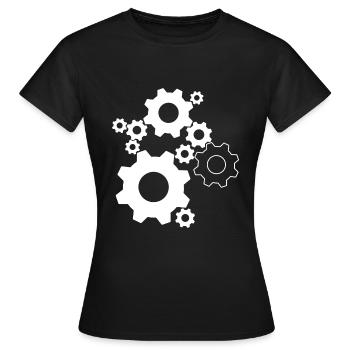 Gear Feinwerkmechaniker - Women's T-Shirt - black - Front - AI Model Female 172 dark (172cm)