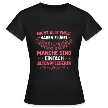 Altenpflege Altenheim Pflegerin Altenpflegerin - Frauen T-Shirt - Schwarz - Vorne - AI Model Female 172 dark (172cm)