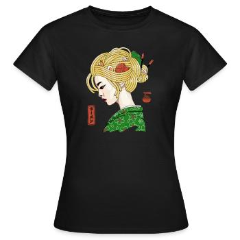 Ramen Geisha - Women's T-Shirt - black - Front - AI Model Female 172 dark (172cm)