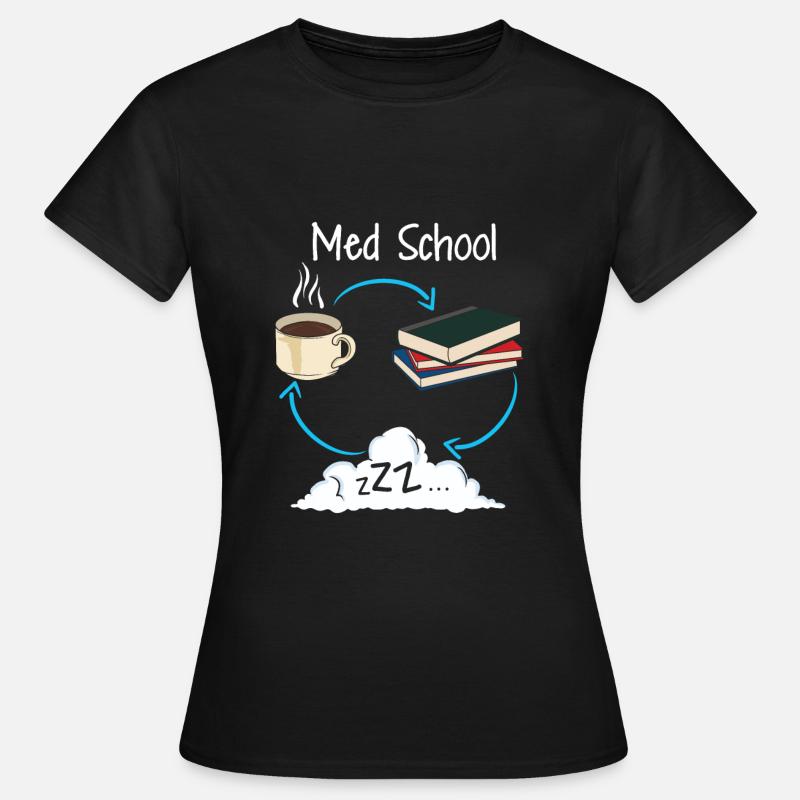 Medizin Student Medizinstudent Studium Geschenk - Frauen T-Shirt - Schwarz