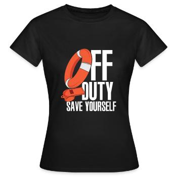 Cadeau de sauveteur sauveteur - T-shirt Femme - noir - Devant - AI Model Female 172 dark (172cm)