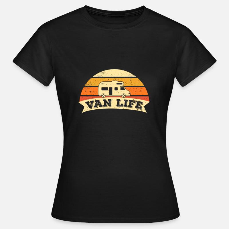 RV Camper Caravan Van RV Gift - Women's T-Shirt - black