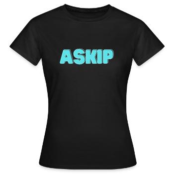 Askip Humor lustiger Ausdruck tik tok - Frauen T-Shirt - Schwarz - Vorne - AI Model Female 172 dark (172cm)