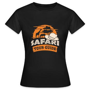 Safari Tour Guide Africa Gift - Women's T-Shirt - black - Front - AI Model Female 172 dark (172cm)