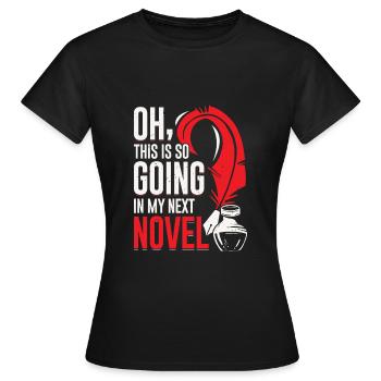 Roman Auteur Roman roman don - T-shirt Femme - noir - Devant - AI Model Female 172 dark (172cm)