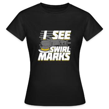 Conducteur De travail - T-shirt Femme - noir - Devant - AI Model Female 172 dark (172cm)