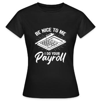 Drôle de livret de salaire - T-shirt Femme - noir - Devant - AI Model Female 172 dark (172cm)