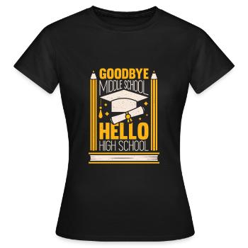 Middle School Graduation Gift - Women's T-Shirt - black - Front - AI Model Female 172 dark (172cm)