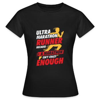 Ultramarathon Sport Ultramarathon Runner Cadeau - T-shirt Femme - noir - Devant - AI Model Female 172 dark (172cm)