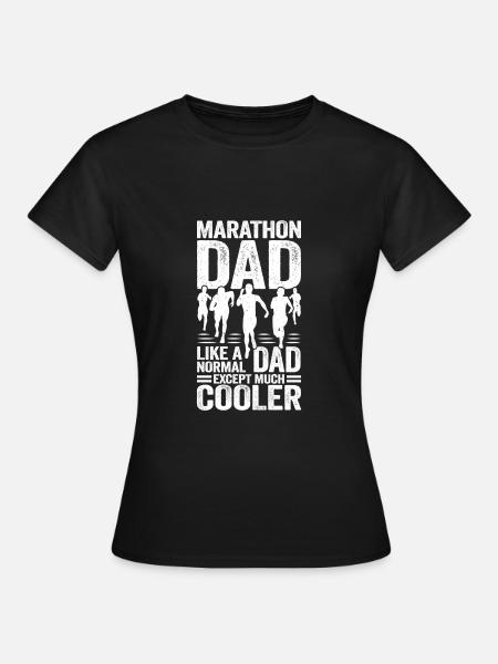 Marathon Papa Runner Marathon Runner Père Cadeau - T-shirt Femme - noir
