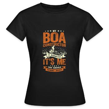 Divinité Serpent Roi Serpent Roi Boa Cadeau - T-shirt Femme - noir - Devant - AI Model Female 172 dark (172cm)