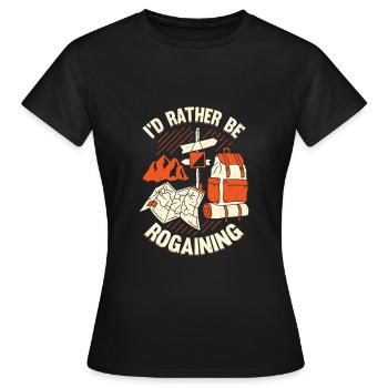 Orientierungslauf Sport Rogaining Rogaine Geschenk - Frauen T-Shirt - Schwarz - Vorne - AI Model Female 172 dark (172cm)