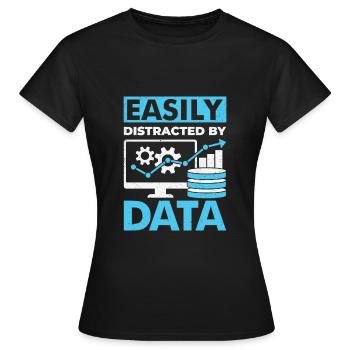 Statistik Data Scientist Statistiker Job Geschenk - Frauen T-Shirt - Schwarz - Vorne - AI Model Female 172 dark (172cm)