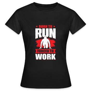 Sprint Sprinter Kurzstreckenlauf Geschenk - Frauen T-Shirt - Schwarz - Vorne - AI Model Female 172 dark (172cm)
