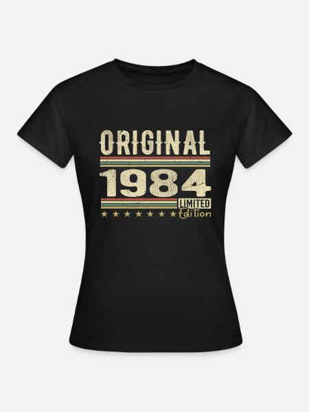 Original 1984 - Retro 1984 Geburtstagsgeschenk - Frauen T-Shirt - Schwarz