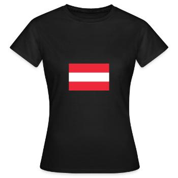 Autriche - T-shirt Femme - noir - Devant - AI Model Female 172 dark (172cm)