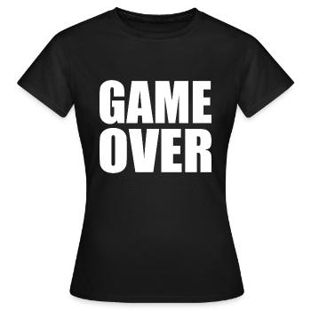 Game over - T-shirt Femme - noir - Devant - AI Model Female 172 dark (172cm)