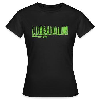 VTT - roue de bicyclette - T-shirt Femme - noir - Devant - AI Model Female 172 dark (172cm)
