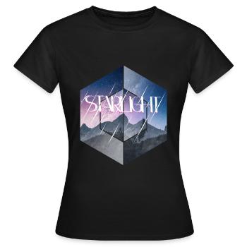 Starlight Starlight Nature Mountains - Women's T-Shirt - black - Front - AI Model Female 172 dark (172cm)