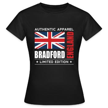 Bradford - T-shirt Femme - noir - Devant - AI Model Female 172 dark (172cm)