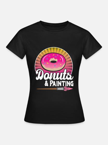 Maler - Frauen T-Shirt - Schwarz