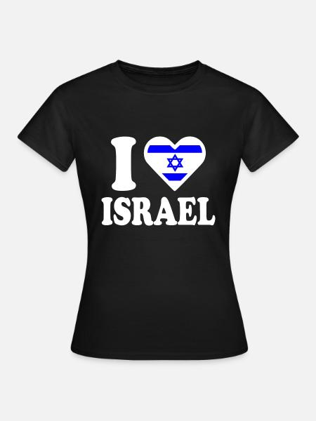 I love israel - Frauen T-Shirt - Schwarz
