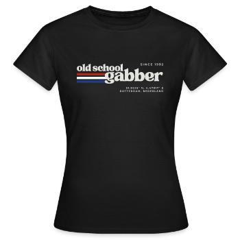 Oldschool Gabber (Hardcore précoce) - T-shirt Femme - noir - Devant - AI Model Female 172 dark (172cm)