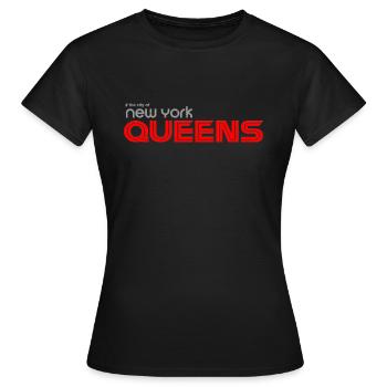 queens nyc - T-shirt Femme - noir - Devant - AI Model Female 172 dark (172cm)