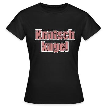Knutschkugel - Frauen T-Shirt - Schwarz - Vorne - AI Model Female 172 dark (172cm)