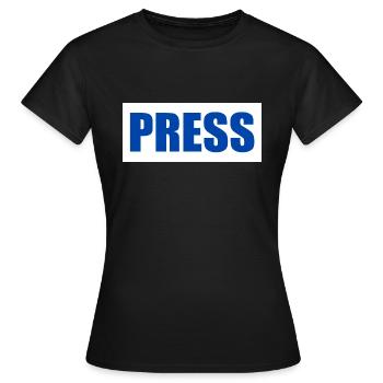 Press - T-shirt Femme - noir - Devant - AI Model Female 172 dark (172cm)