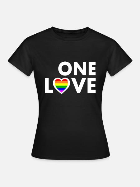One love - Frauen T-Shirt - Schwarz