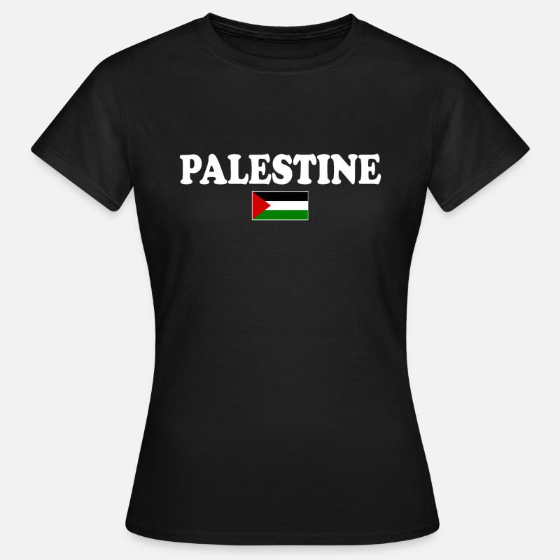 Palestina - T-skjorte for kvinner - svart