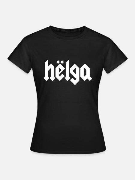 Helga - Frauen T-Shirt - Schwarz